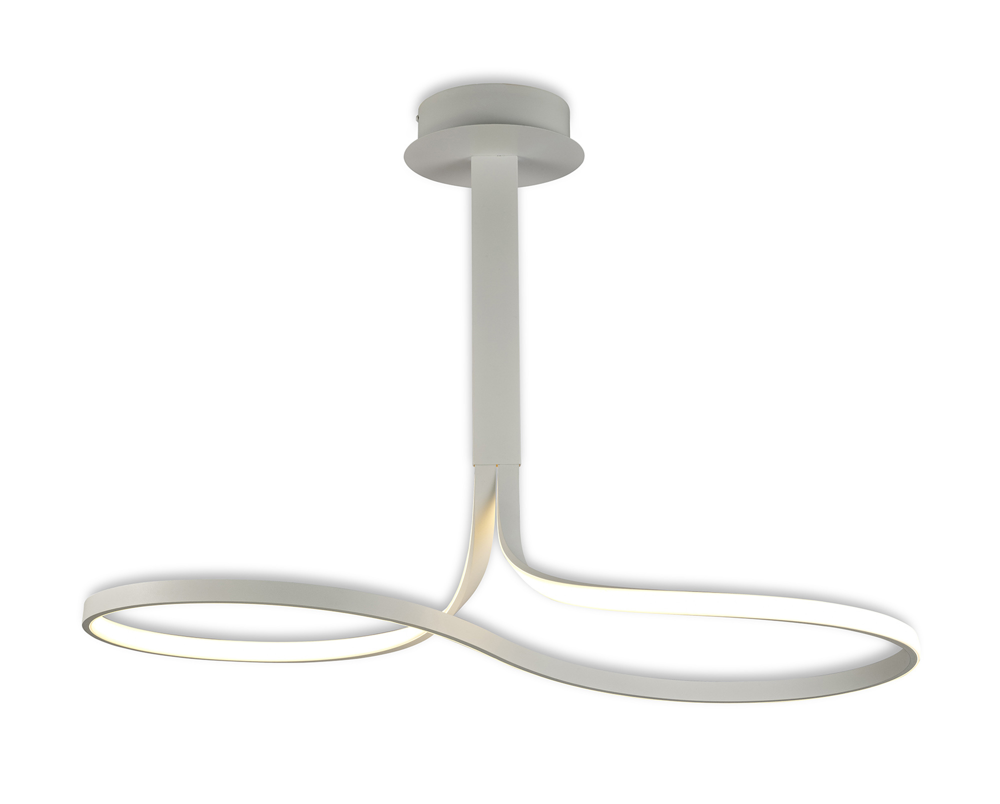 Nur White Ceiling Lights Mantra Semi Flush Fittings